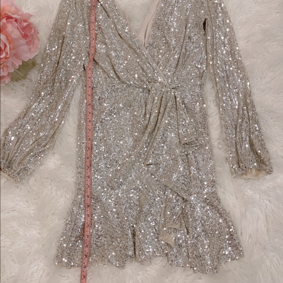 Cece Sequin Wrap Dress - Picture 5 of 7